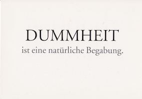 Dummheit